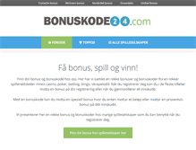 Tablet Screenshot of bonuskode24.com